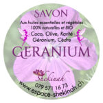 Savon artisanal Géranium